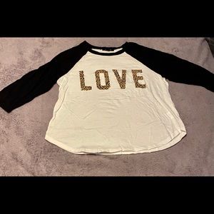 LOVE Cheetah Long Sleeve Shirt/Croptop